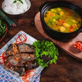 Ba ba hấp tiêu xanh