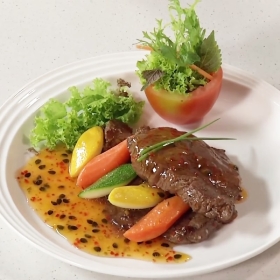 Bắp bò sốt chanh dây