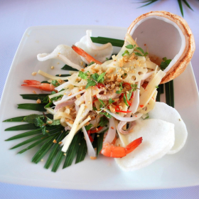 Gỏi củ dừa tôm thịt