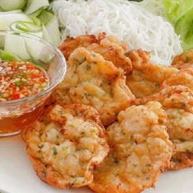 Mực chiên cốm Hà Nội
