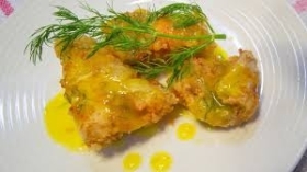 Phi lê cá chẽm sốt cam