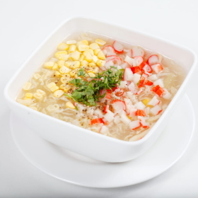 Soup cua nấm tuyết