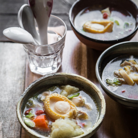Soup hải sản nấm bào ngư
