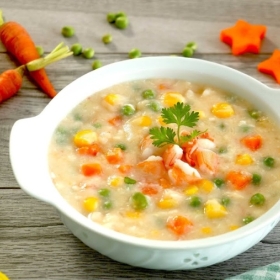 Soup tôm cua nấm