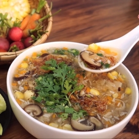 Súp nấm bào ngư chay